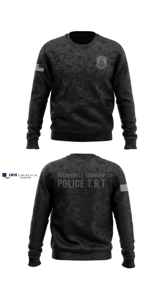 Crew Neck Sweatshirt, Prairieville Township police, Police, Teamtime, Team time, sublimation, custom sports apparel, team uniforms, spirit wear, spiritwear, sports uniforms, custom shirts, team store, custom team store, fundraiser sports, apparel fundraiser
