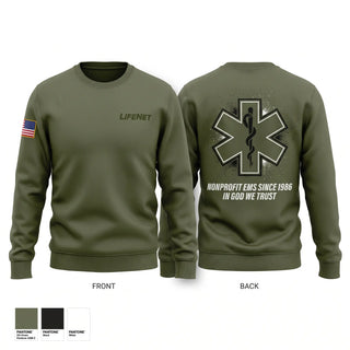 Crew Neck Sweatshirt, Lifenet EMS, EMS/EMT, Teamtime, Team time, sublimation, custom sports apparel, team uniforms, spirit wear, spiritwear, sports uniforms, custom shirts, team store, custom team store, fundraiser sports, apparel fundraiser