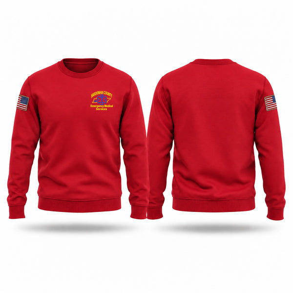 Crew Neck Sweatshirt, Hardeman County Ambulance Service, EMS/EMT, Teamtime, Team time, sublimation, custom sports apparel, team uniforms, spirit wear, spiritwear, sports uniforms, custom shirts, team store, custom team store, fundraiser sports, apparel fundraiser