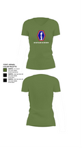 100 Battalion 442 Infantry 61089224 Women's Short Sleeve V-neck Shirt - 44