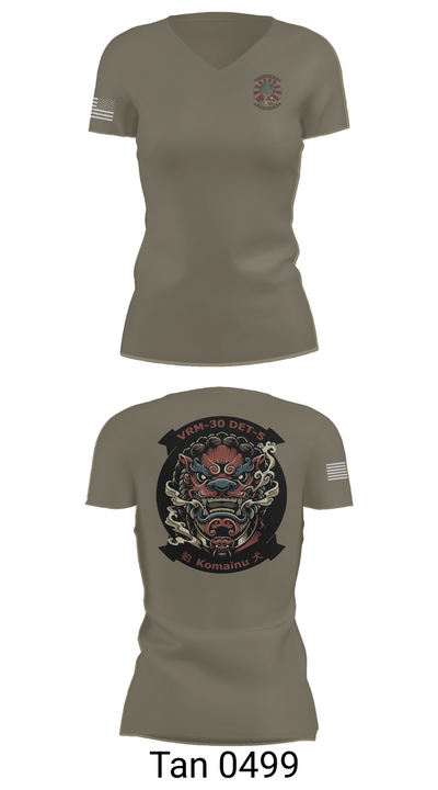 VRM-30 DET V 46300296 Women's Short Sleeve V-neck Shirt - 65