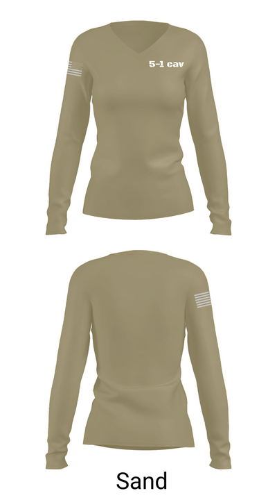 5-1 cav 48319371 Women's Long Sleeve V-neck Shirt - 97