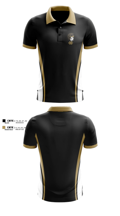Millington Central High School Cross Country 92658171 Long Sleeve Performance Polo - 100