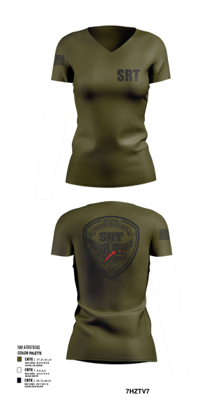 Womens Short Sleeve Vneck Shirt, Pocola SRT, , Teamtime, Team time, sublimation, custom sports apparel, team uniforms, spirit wear, spiritwear, sports uniforms, custom shirts, team store, custom team store, fundraiser sports, apparel fundraiser