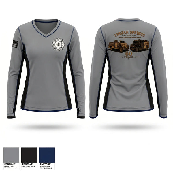 Old School Cotton Feel Shirt, Indian Springs Volunteer Fire Department, Fire Department, Teamtime, Team time, sublimation, custom sports apparel, team uniforms, spirit wear, spiritwear, sports uniforms, custom shirts, team store, custom team store, fundraiser sports, apparel fundraiser
