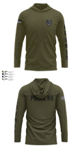 Roy Cit Police K9 Long Sleeve Hooded Sun Shirt - 104