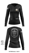 TCC-1 experimentation 62781886 Women's Long Sleeve V-neck Shirt - 103