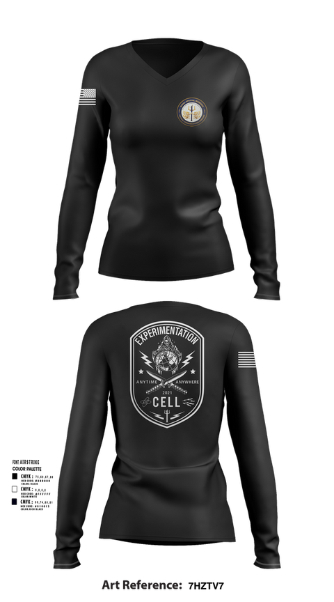 Womens Long Sleeve Vneck Shirt, TCC-1 experimentation, , Teamtime, Team time, sublimation, custom sports apparel, team uniforms, spirit wear, spiritwear, sports uniforms, custom shirts, team store, custom team store, fundraiser sports, apparel fundraiser