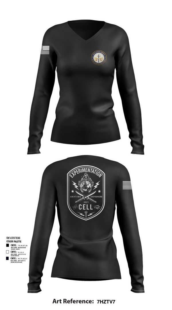 Womens Long Sleeve Vneck Shirt, TCC-1 experimentation, , Teamtime, Team time, sublimation, custom sports apparel, team uniforms, spirit wear, spiritwear, sports uniforms, custom shirts, team store, custom team store, fundraiser sports, apparel fundraiser