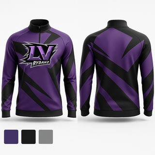 Quarter Zip Jacket, LV RYDAHZ, , Teamtime, Team time, sublimation, custom sports apparel, team uniforms, spirit wear, spiritwear, sports uniforms, custom shirts, team store, custom team store, fundraiser sports, apparel fundraiser