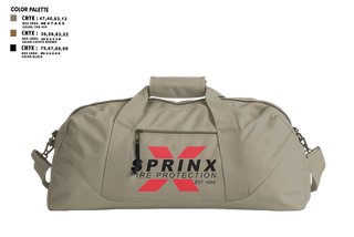 Duffle Bag, SPRINX FIRE PROTECTION, , Teamtime, Team time, sublimation, custom sports apparel, team uniforms, spirit wear, spiritwear, sports uniforms, custom shirts, team store, custom team store, fundraiser sports, apparel fundraiser