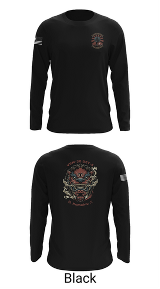 Long Sleeve Performance Shirt, VRM-30 DET V, Navy, Teamtime, Team time, sublimation, custom sports apparel, team uniforms, spirit wear, spiritwear, sports uniforms, custom shirts, team store, custom team store, fundraiser sports, apparel fundraiser
