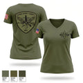 Sevier County Sheriff SRT 6605826 Women's Short Sleeve V-neck Shirt - 3