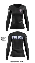 Carrollton Police Department 39744672 Women's Long Sleeve V-neck Shirt - 15