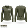 Rankin County Sheriff SRT Women's Long Sleeve V-neck Shirt - 1