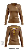 3D THEATER MEDICAL COMMAND 14799833 Women's Long Sleeve V-neck Shirt - 101