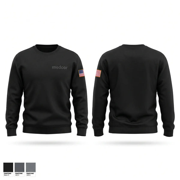 Crew Neck Sweatshirt, medcor, EMS/EMT, Teamtime, Team time, sublimation, custom sports apparel, team uniforms, spirit wear, spiritwear, sports uniforms, custom shirts, team store, custom team store, fundraiser sports, apparel fundraiser