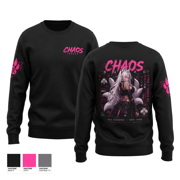 Crew Neck Sweatshirt, Chaos squad 02, E-Sports, Teamtime, Team time, sublimation, custom sports apparel, team uniforms, spirit wear, spiritwear, sports uniforms, custom shirts, team store, custom team store, fundraiser sports, apparel fundraiser