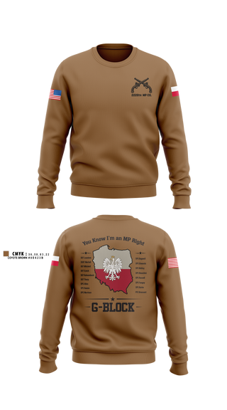 Crew Neck Sweatshirt, 2228TH MP CO 3rd PLT, National Guard, Teamtime, Team time, sublimation, custom sports apparel, team uniforms, spirit wear, spiritwear, sports uniforms, custom shirts, team store, custom team store, fundraiser sports, apparel fundraiser