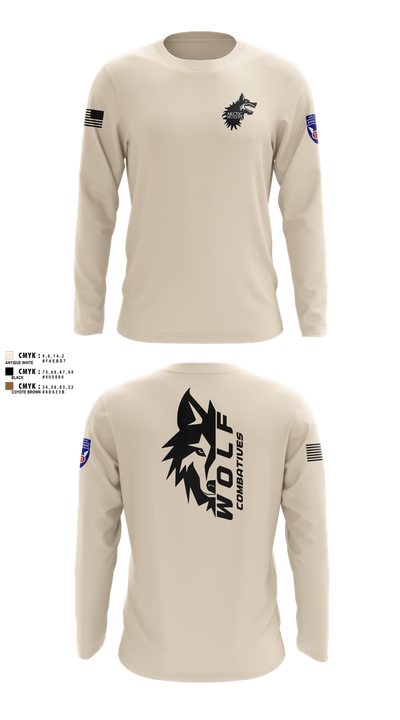 Wolf Combatives Long Sleeve Performance Shirt 107