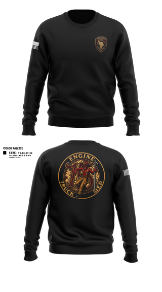 Crew Neck Sweatshirt, Full House, Fire Department, Teamtime, Team time, sublimation, custom sports apparel, team uniforms, spirit wear, spiritwear, sports uniforms, custom shirts, team store, custom team store, fundraiser sports, apparel fundraiser