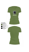 743rd MI BN 75372037 Women's Short Sleeve V-neck Shirt - 44