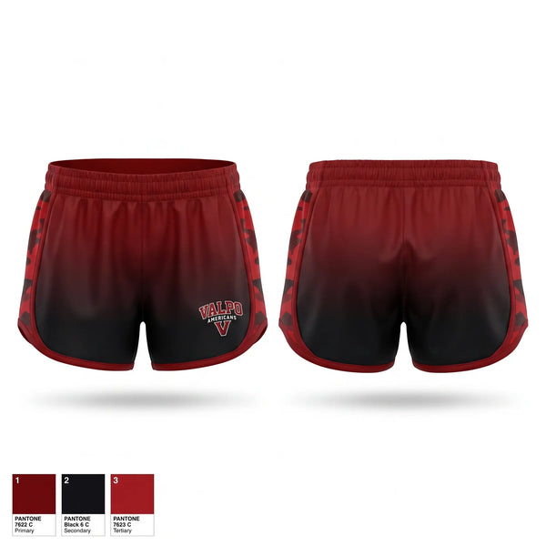 Womens Shorts, Valpo Americans, Baseball, Teamtime, Team time, sublimation, custom sports apparel, team uniforms, spirit wear, spiritwear, sports uniforms, custom shirts, team store, custom team store, fundraiser sports, apparel fundraiser