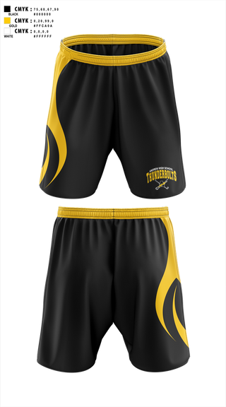 Athletic Shorts With Pockets, Andrew Thunderbolts Golf, Golf, Teamtime, Team time, sublimation, custom sports apparel, team uniforms, spirit wear, spiritwear, sports uniforms, custom shirts, team store, custom team store, fundraiser sports, apparel fundraiser