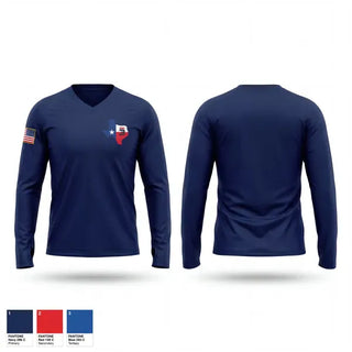 Womens Long Sleeve Vneck Shirt, Pleasant Grove, Fire Department, Teamtime, Team time, sublimation, custom sports apparel, team uniforms, spirit wear, spiritwear, sports uniforms, custom shirts, team store, custom team store, fundraiser sports, apparel fundraiser