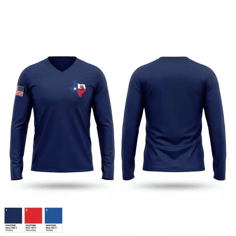 Womens Long Sleeve Vneck Shirt, Pleasant Grove, Fire Department, Teamtime, Team time, sublimation, custom sports apparel, team uniforms, spirit wear, spiritwear, sports uniforms, custom shirts, team store, custom team store, fundraiser sports, apparel fundraiser