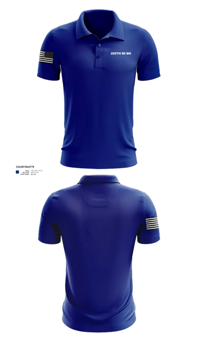 205th MI BN 65098628 Short Sleeve Performance Polo - 21