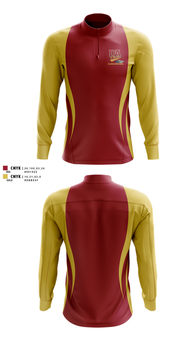 De Anza High School 76692398 Quarter Zip Jacket - 1
