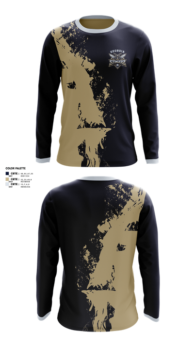 Georgia Stingerz 36850380 Long Sleeve Performance Shirt 1