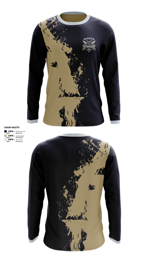 Long Sleeve Performance Shirt, Georgia Stingerz, Baseball, Teamtime, Team time, sublimation, custom sports apparel, team uniforms, spirit wear, spiritwear, sports uniforms, custom shirts, team store, custom team store, fundraiser sports, apparel fundraiser