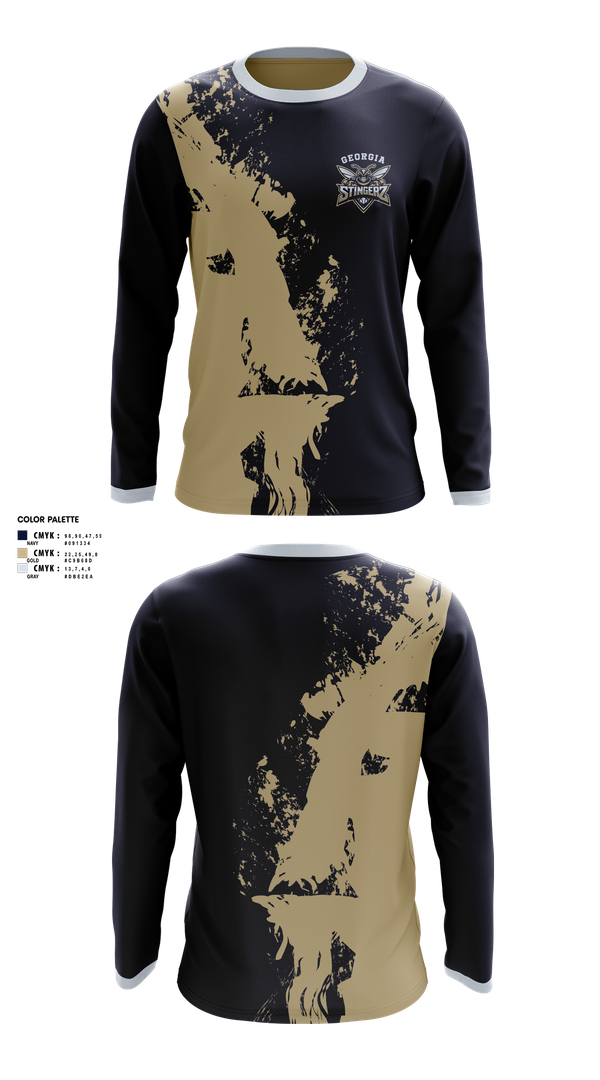 Long Sleeve Performance Shirt, Georgia Stingerz, Baseball, Teamtime, Team time, sublimation, custom sports apparel, team uniforms, spirit wear, spiritwear, sports uniforms, custom shirts, team store, custom team store, fundraiser sports, apparel fundraiser