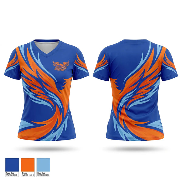 Womens Short Sleeve Vneck Shirt, Youngstown Lady Phoenix, Softball, Teamtime, Team time, sublimation, custom sports apparel, team uniforms, spirit wear, spiritwear, sports uniforms, custom shirts, team store, custom team store, fundraiser sports, apparel fundraiser