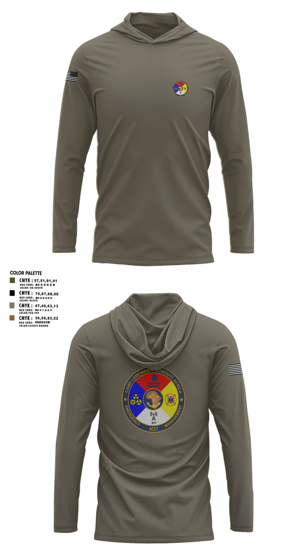 Long Sleeve Performance Shirt with hood, CLDJ N37, , Teamtime, Team time, sublimation, custom sports apparel, team uniforms, spirit wear, spiritwear, sports uniforms, custom shirts, team store, custom team store, fundraiser sports, apparel fundraiser