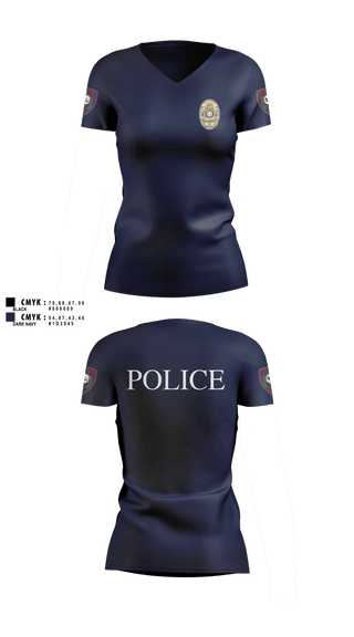 Womens Short Sleeve Vneck Shirt, LACY LAKEVIEW POLICE, Police, Teamtime, Team time, sublimation, custom sports apparel, team uniforms, spirit wear, spiritwear, sports uniforms, custom shirts, team store, custom team store, fundraiser sports, apparel fundraiser