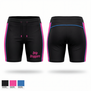 Womens Shorts, Drip Droppers, Baseball, Teamtime, Team time, sublimation, custom sports apparel, team uniforms, spirit wear, spiritwear, sports uniforms, custom shirts, team store, custom team store, fundraiser sports, apparel fundraiser