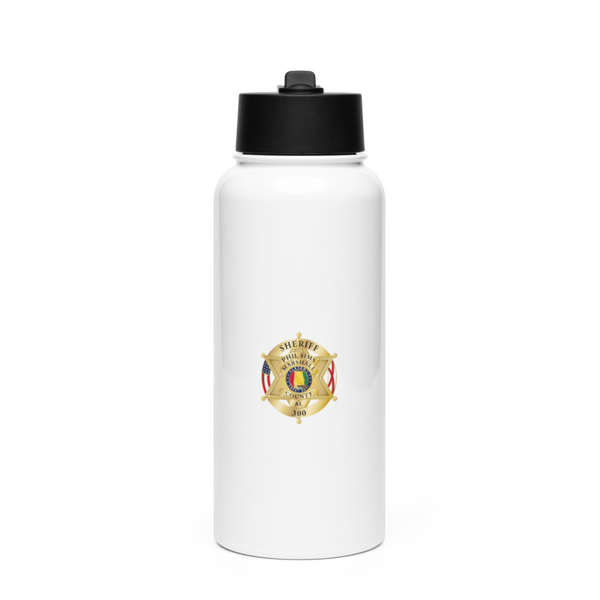 Marshall County Sheriffs Office 51490658 Stainless Steel Water Bottle with a Straw Lid