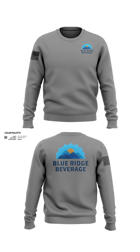 Crew Neck Sweatshirt, 10th Mountain DivisionBlue Ridge Beverage, Army, Teamtime, Team time, sublimation, custom sports apparel, team uniforms, spirit wear, spiritwear, sports uniforms, custom shirts, team store, custom team store, fundraiser sports, apparel fundraiser