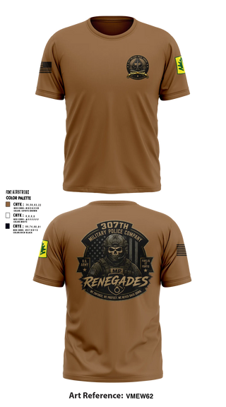 Old School Cotton Shirt, 307TH Military Police Company, Army, Teamtime, Team time, sublimation, custom sports apparel, team uniforms, spirit wear, spiritwear, sports uniforms, custom shirts, team store, custom team store, fundraiser sports, apparel fundraiser
