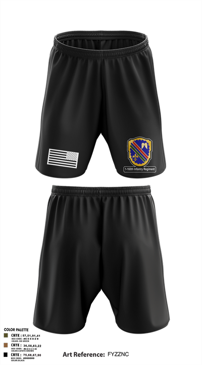 Co A, 1st-160th INF, 79th IBCT 97835057 Athletic Shorts With Pockets - 13