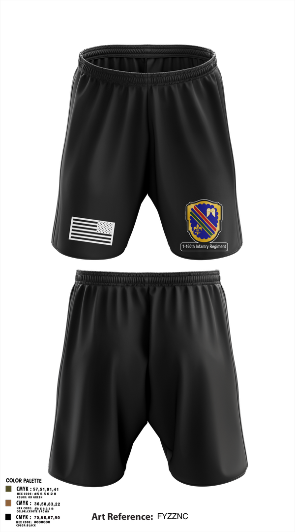 Athletic Shorts With Pockets, Co A, 1st-160th INF, 79th IBCT, , Teamtime, Team time, sublimation, custom sports apparel, team uniforms, spirit wear, spiritwear, sports uniforms, custom shirts, team store, custom team store, fundraiser sports, apparel fundraiser