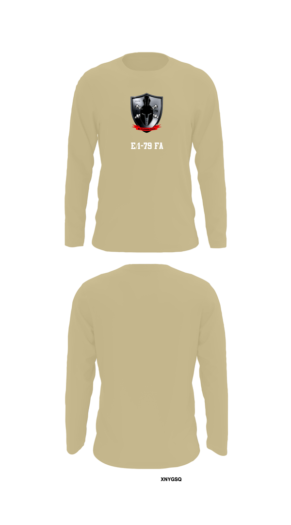 Long Sleeve Performance Shirt, E/1-79 FA, , Teamtime, Team time, sublimation, custom sports apparel, team uniforms, spirit wear, spiritwear, sports uniforms, custom shirts, team store, custom team store, fundraiser sports, apparel fundraiser