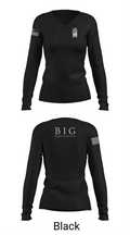 Broadnax Insurane Group 94663649 Women's Long Sleeve V-neck Shirt - 23