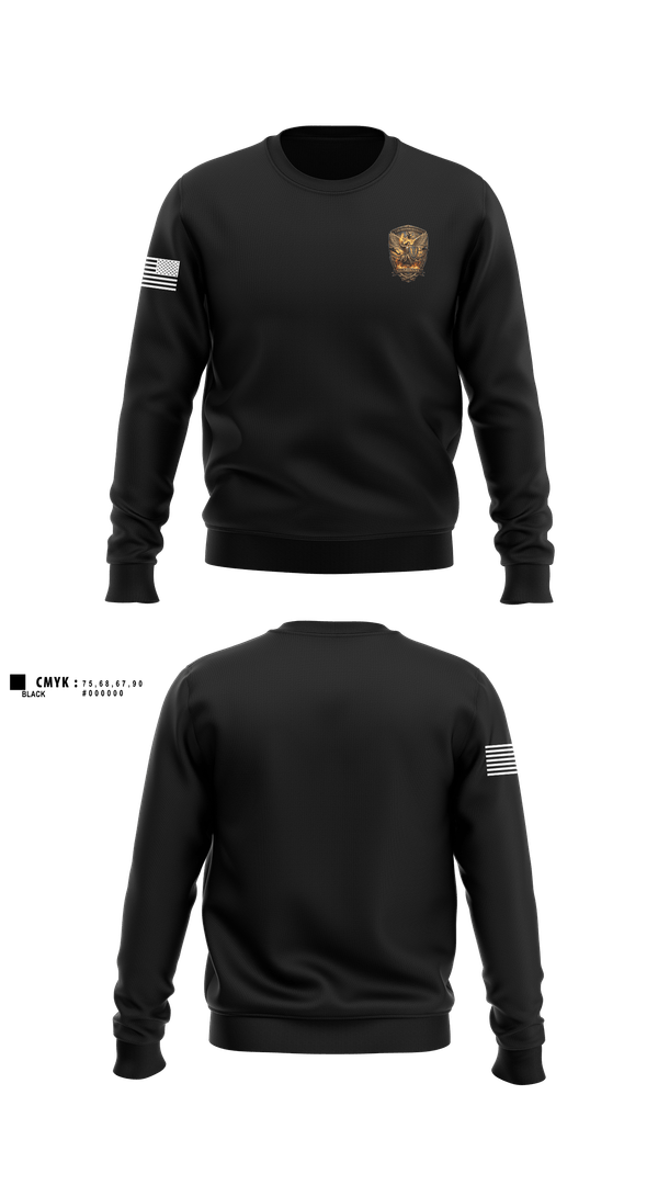 Crew Neck Sweatshirt, 2-210th Aviation Regiment, Army, Teamtime, Team time, sublimation, custom sports apparel, team uniforms, spirit wear, spiritwear, sports uniforms, custom shirts, team store, custom team store, fundraiser sports, apparel fundraiser