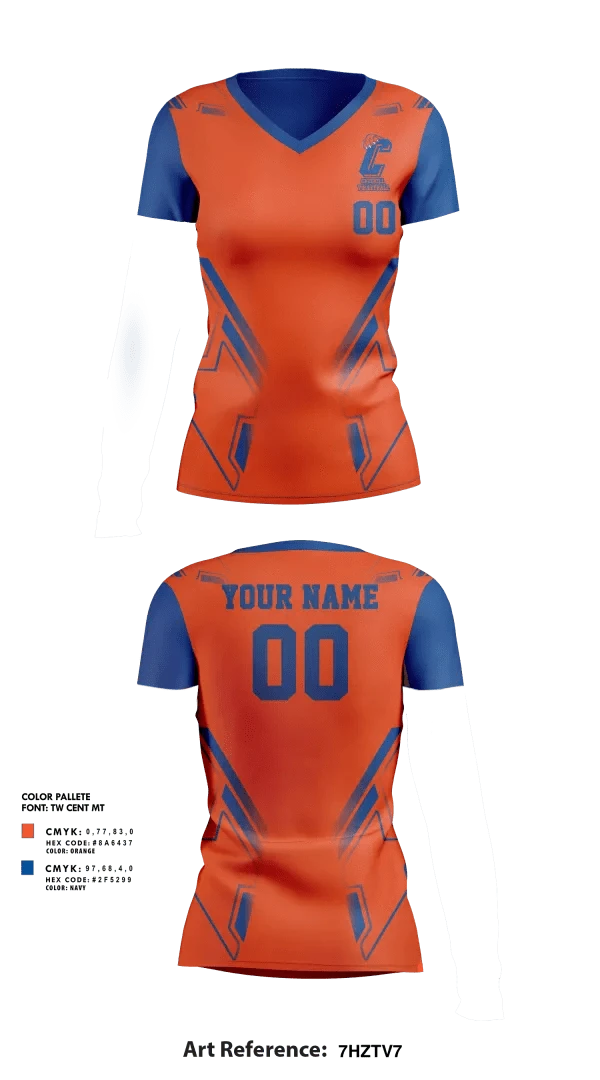 Womens Short Sleeve Vneck Shirt, Catskill Volleyball, Women's Volleyball, Teamtime, Team time, sublimation, custom sports apparel, team uniforms, spirit wear, spiritwear, sports uniforms, custom shirts, team store, custom team store, fundraiser sports, apparel fundraiser