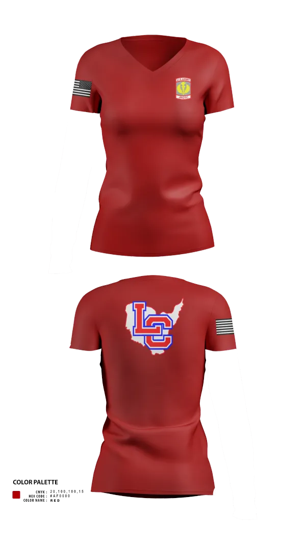 Womens Short Sleeve Vneck Shirt, Lewis County Lions, , Teamtime, Team time, sublimation, custom sports apparel, team uniforms, spirit wear, spiritwear, sports uniforms, custom shirts, team store, custom team store, fundraiser sports, apparel fundraiser