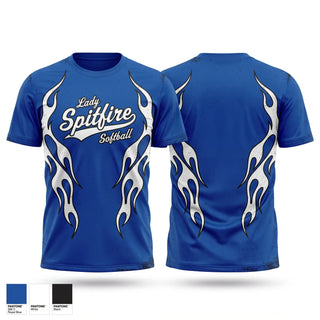 Short Sleeve Performance Shirt, Lady Spitfire, Softball, Teamtime, Team time, sublimation, custom sports apparel, team uniforms, spirit wear, spiritwear, sports uniforms, custom shirts, team store, custom team store, fundraiser sports, apparel fundraiser